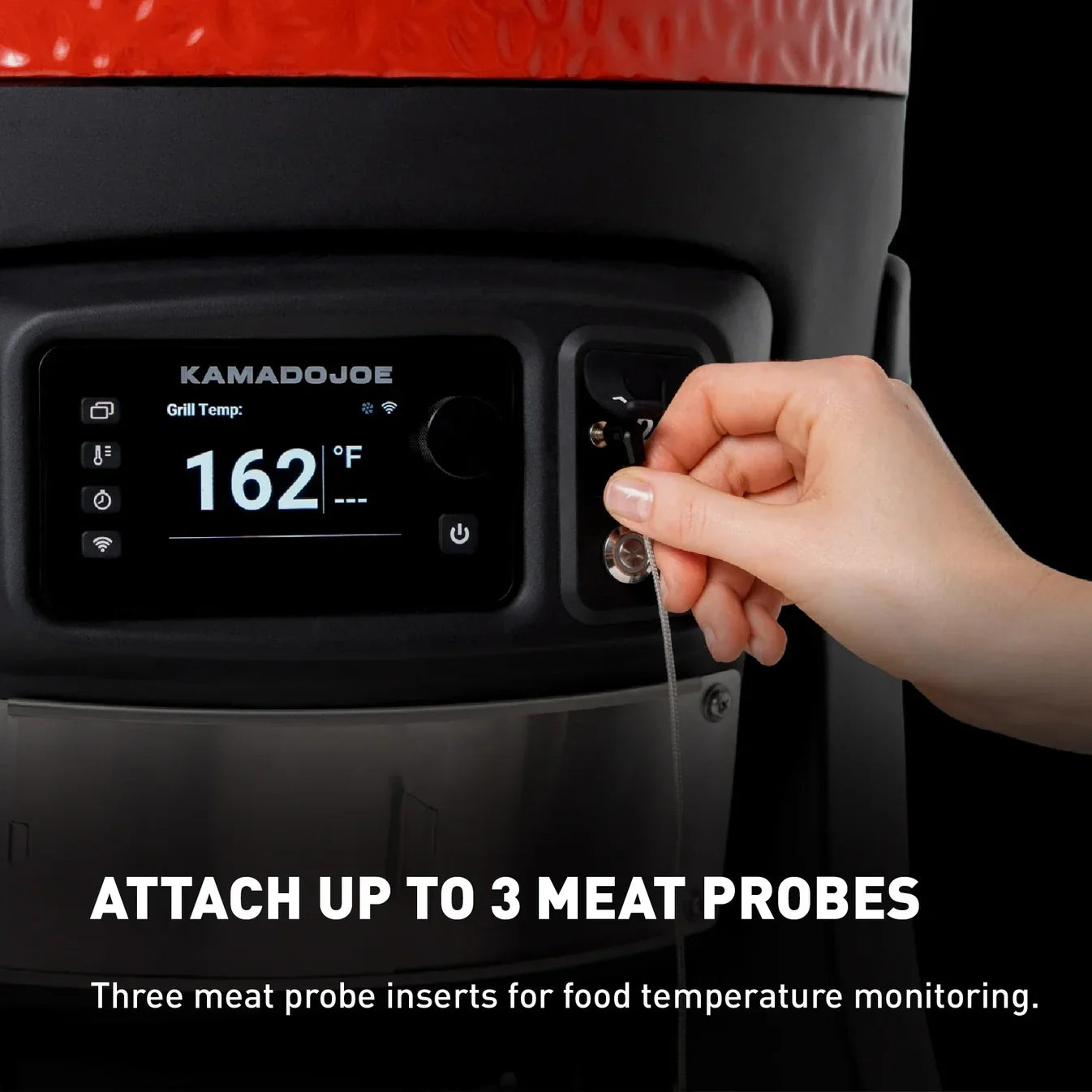 Kamado Joe Konnected Joe 18-Inch Digital Charcoal Grill and Smoker with Cart
