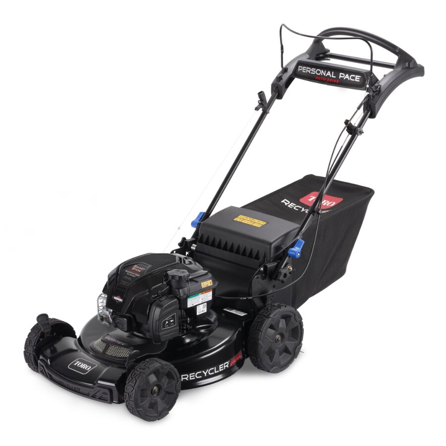 Toro Recycler Max Mower 163cc Briggs Engine Personal Pace with Smart Stow & Spin-Stop (22″) #21486