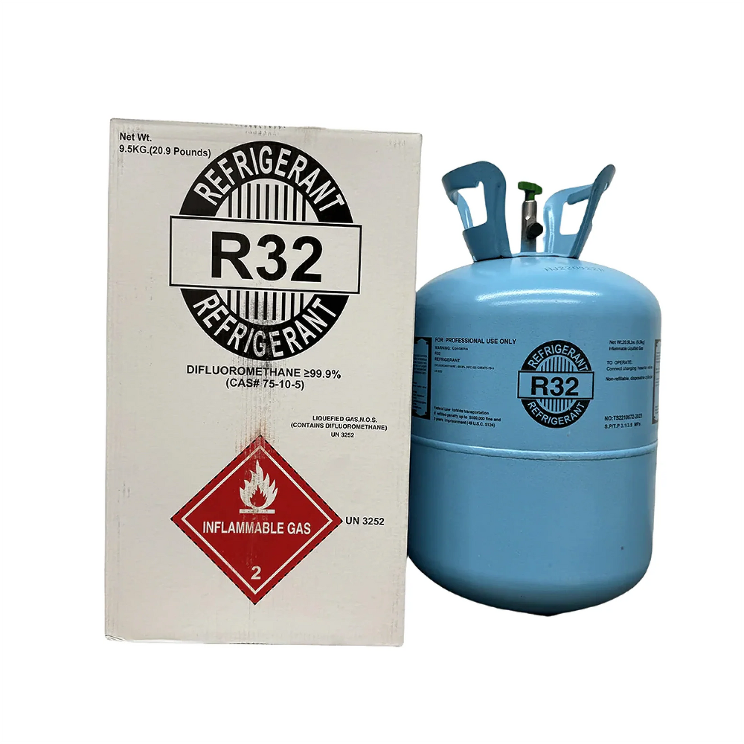 20.9 LB R-32 (Difluoromethane) A2L Refrigerant Gas for HVAC Systems