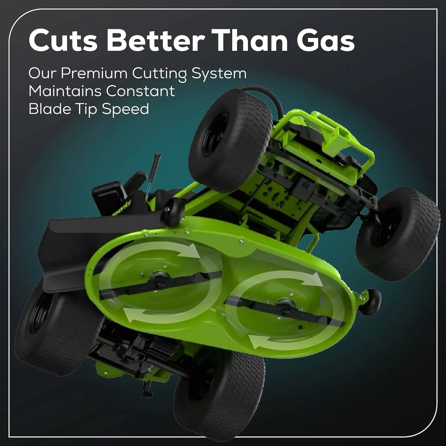 Greenworks 60V 42-Inch Cordless Battery CrossoverT Riding Lawn Mower