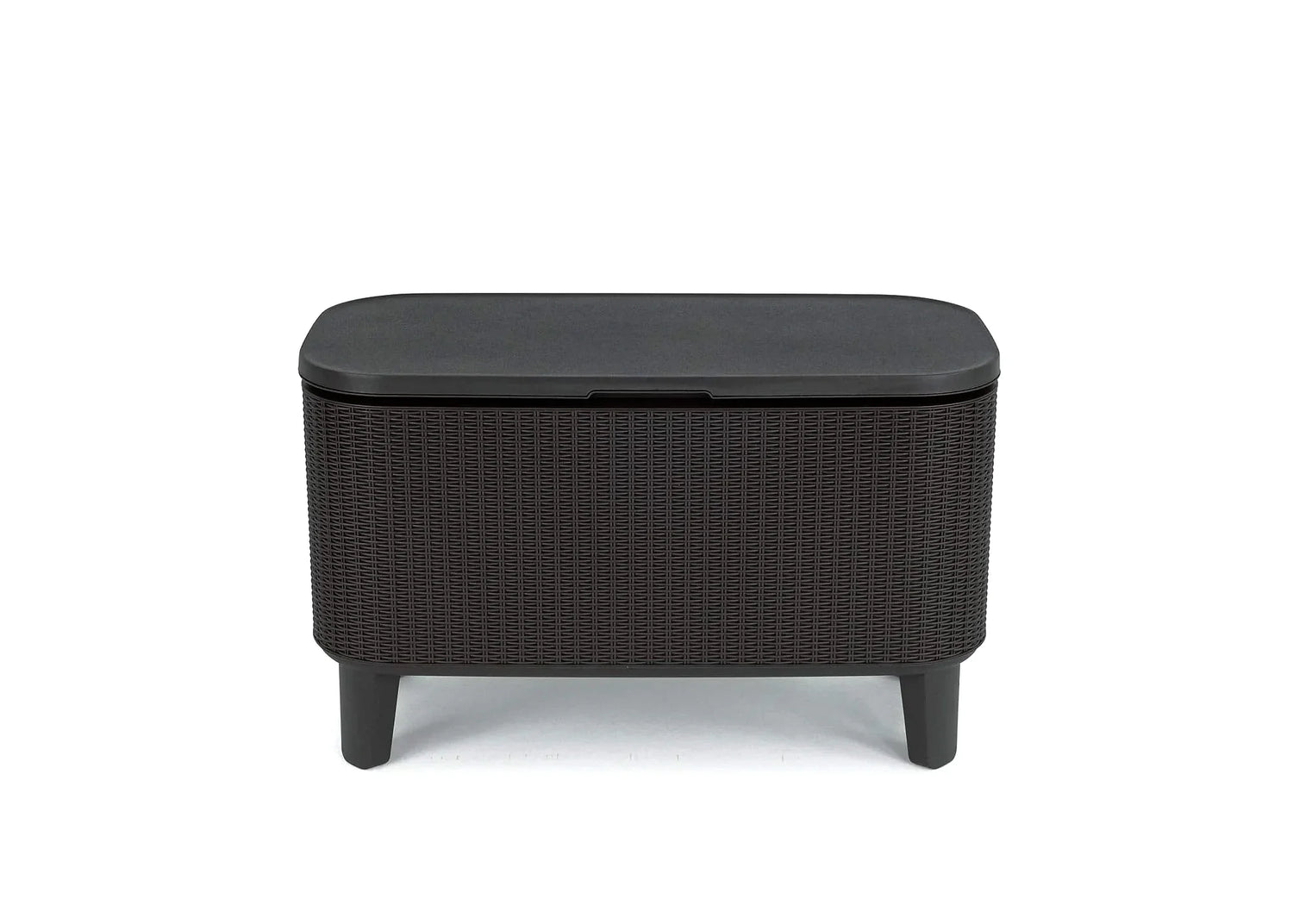 Keter Bevy Bar 2-in-1 Pop-Up Outdoor Cocktail Table & 15.85 Gallon Cooler, Anthracite Grey