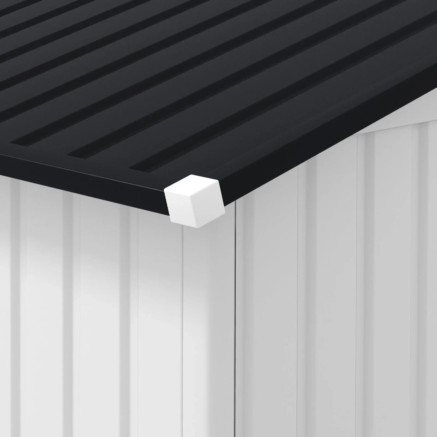 Outsunny Outdoor Storage Shed White 11’×13′ Galvanized Steel
