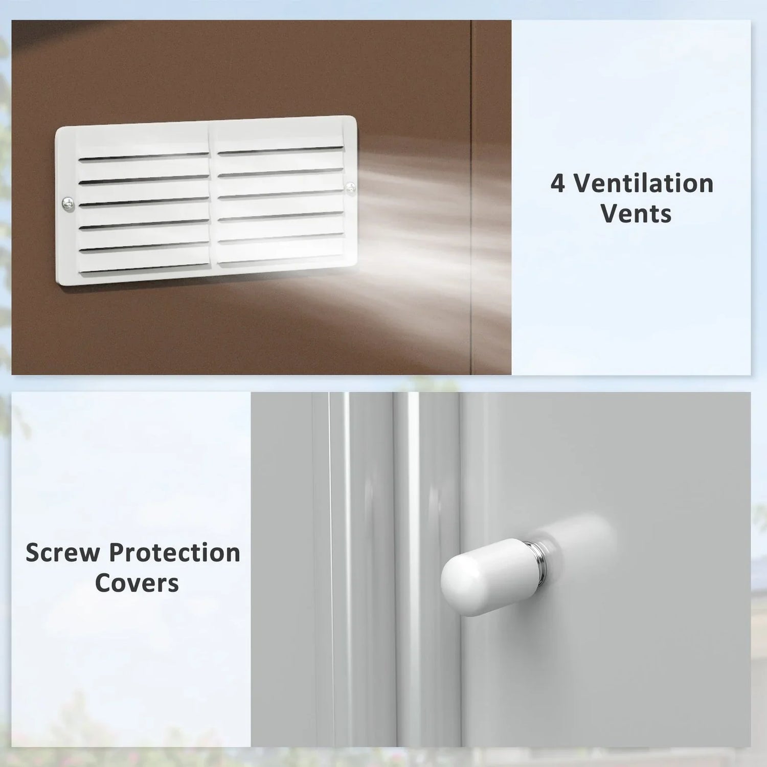 Outsunny Outdoor Storage Shed Yellow 11’×13′ Galvanized Steel