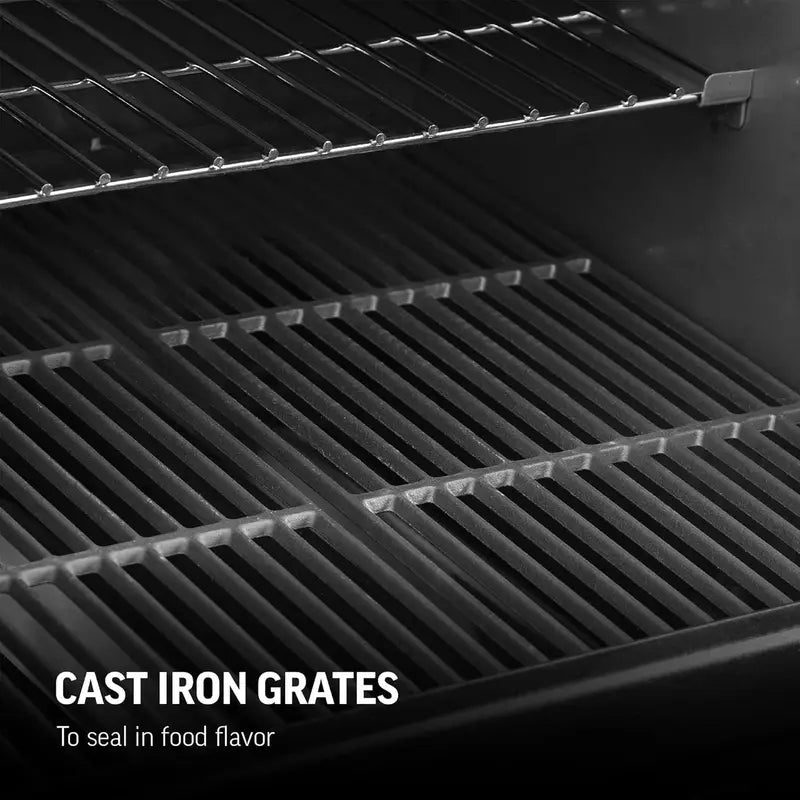 Char-Griller Texas Trio 3-Burner Dual Fuel Grills with Smoker