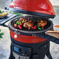 Kamado Joe Konnected Joe 18-Inch Digital Charcoal Grill and Smoker with Cart