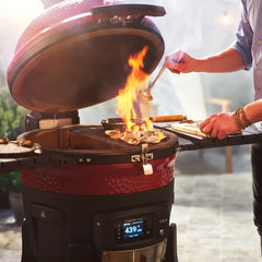 Kamado Joe Konnected Joe 18-Inch Digital Charcoal Grill and Smoker with Cart