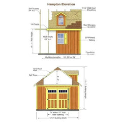 Best Barns Hampton 12 ft × 24 ft Storage Shed
