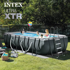 INTEX 18ft x 9ft x 52in Ultra XTR Above Ground Pool and Solar Pool Cover