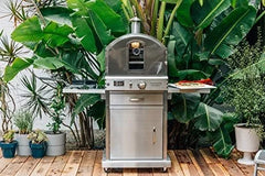 Summerset ‘The Oven’ Outdoor Freestanding Large Capacity Gas Ovens with Pizza Stones, Smoker Box and Mobile Cart, 304 Stainless Steel Construction, Natural Gas