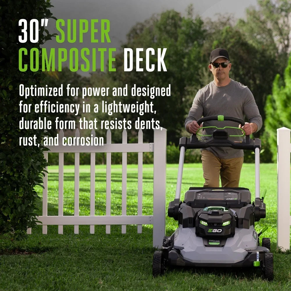 POWER+ Mower 30″ Super Composite Deck with Dual Motors Kit (Two 6Ah Batteries)