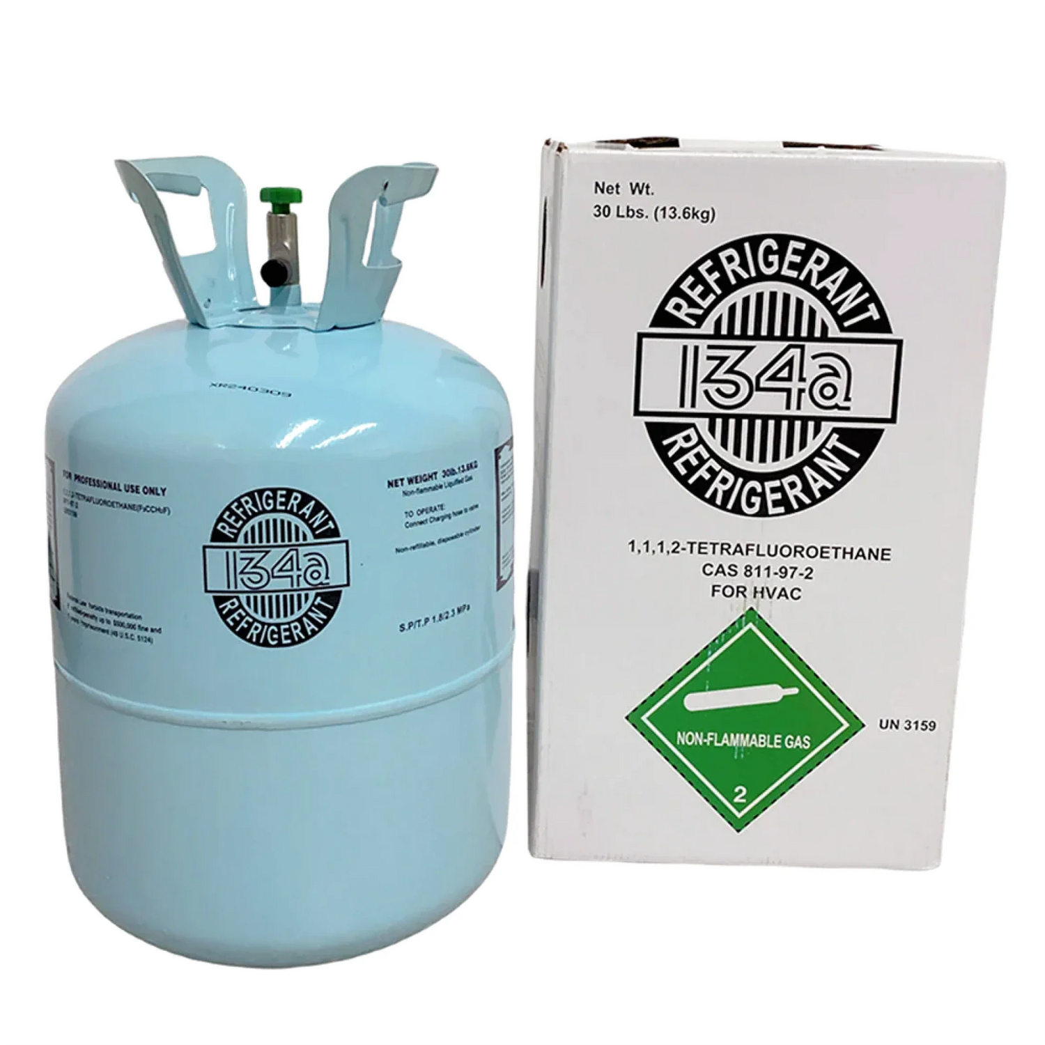 30 LB R134A Refrigerant Gas for Automotive AC and Refrigeration Systems