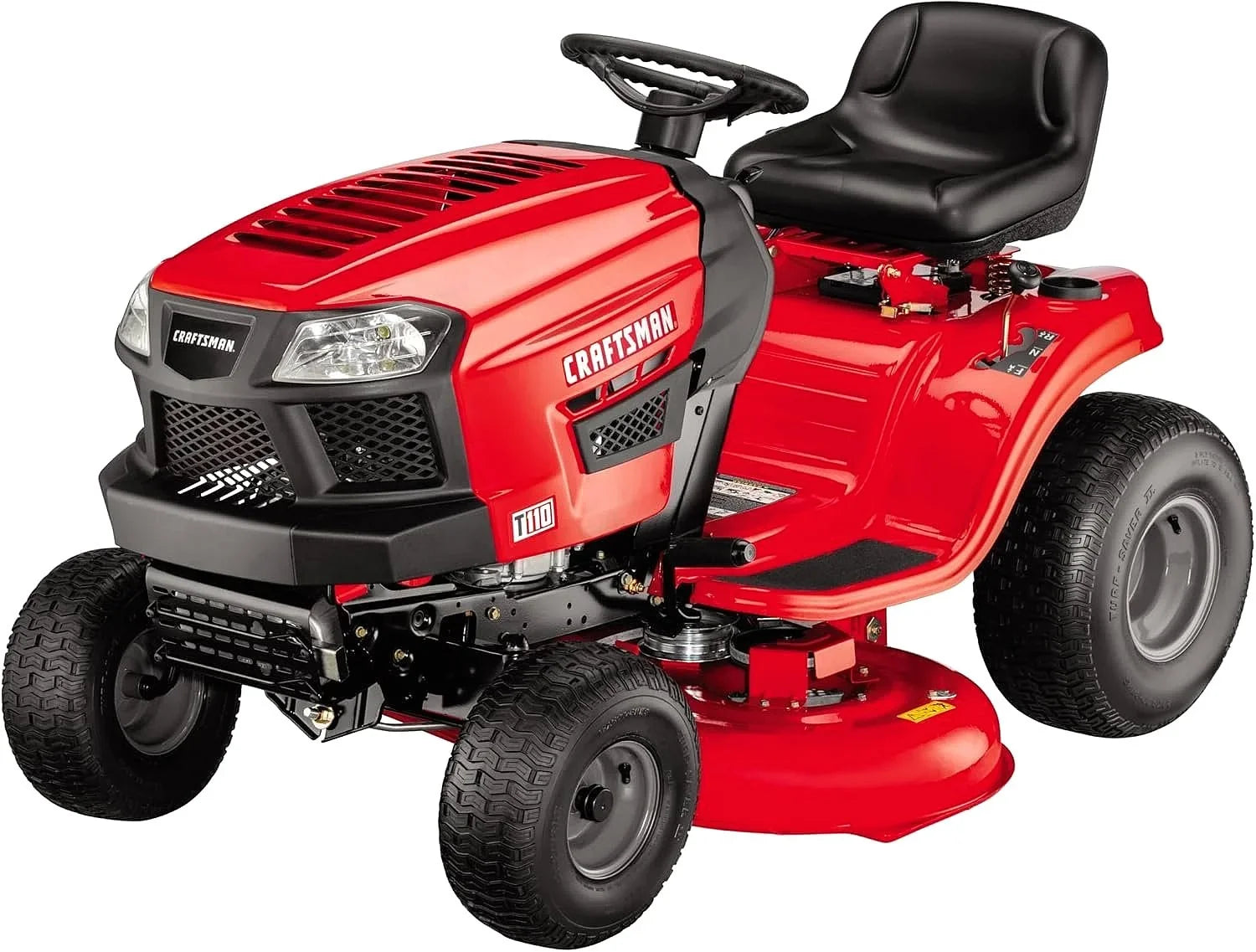 Craftsman T110 42-Inch 17.5 HP Gas Riding Mower with 7-Speed Manual Transmission