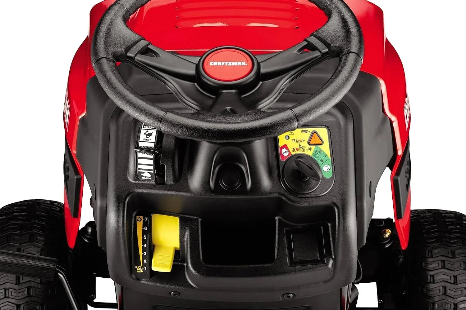 Craftsman T110 42-Inch 17.5 HP Gas Riding Mower with 7-Speed Manual Transmission