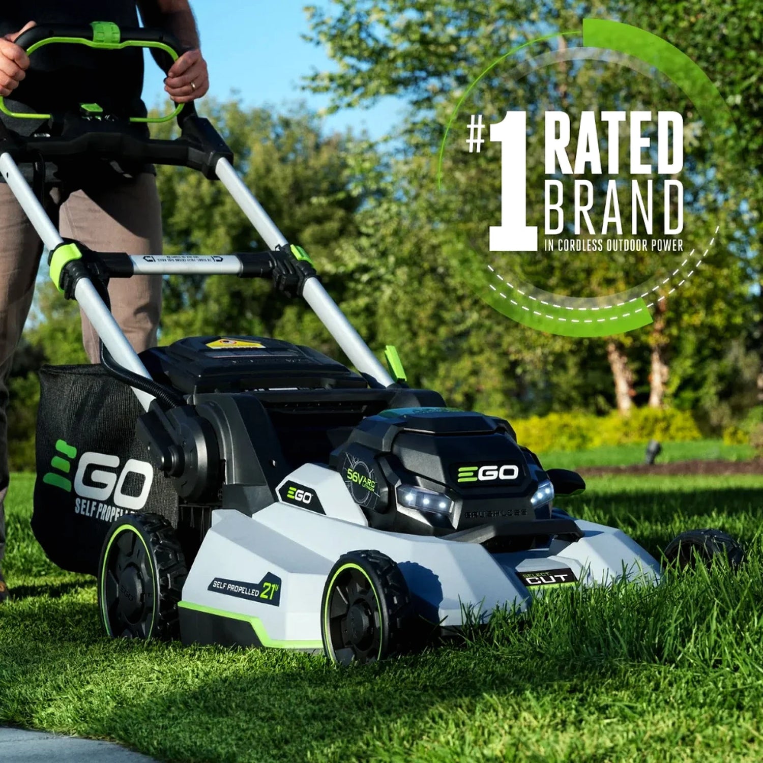 EGO POWER+ 21-Inch Select Cut Self-Propelled Lawn Mower Kit with 7.5Ah Battery & Charger