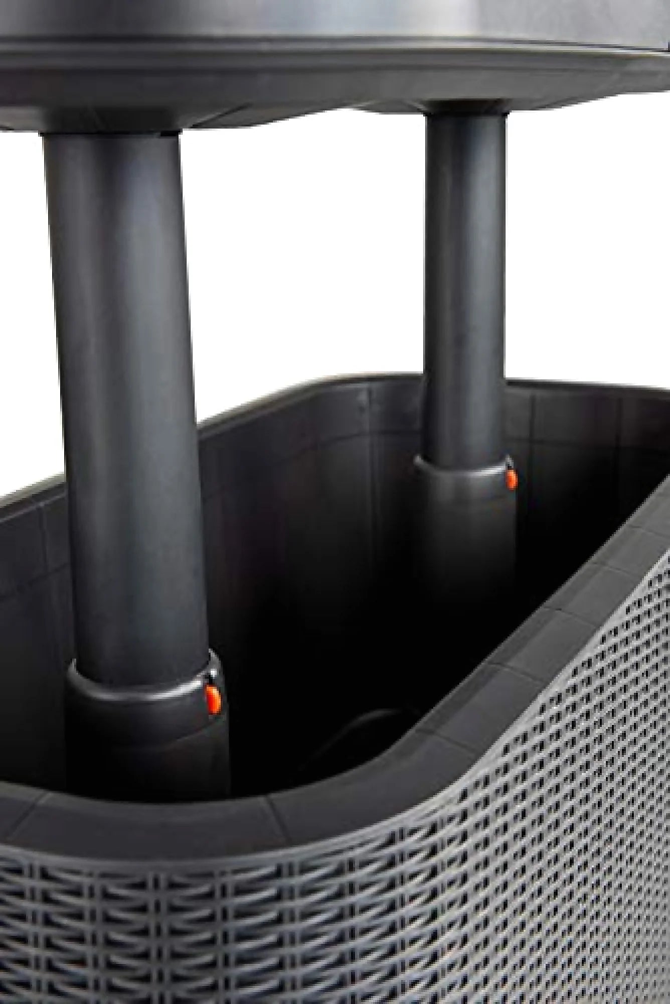 Keter Bevy Bar 2-in-1 Pop-Up Outdoor Cocktail Table & 15.85 Gallon Cooler, Anthracite Grey