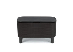 Keter Bevy Bar 2-in-1 Pop-Up Outdoor Cocktail Table & 15.85 Gallon Cooler, Anthracite Grey