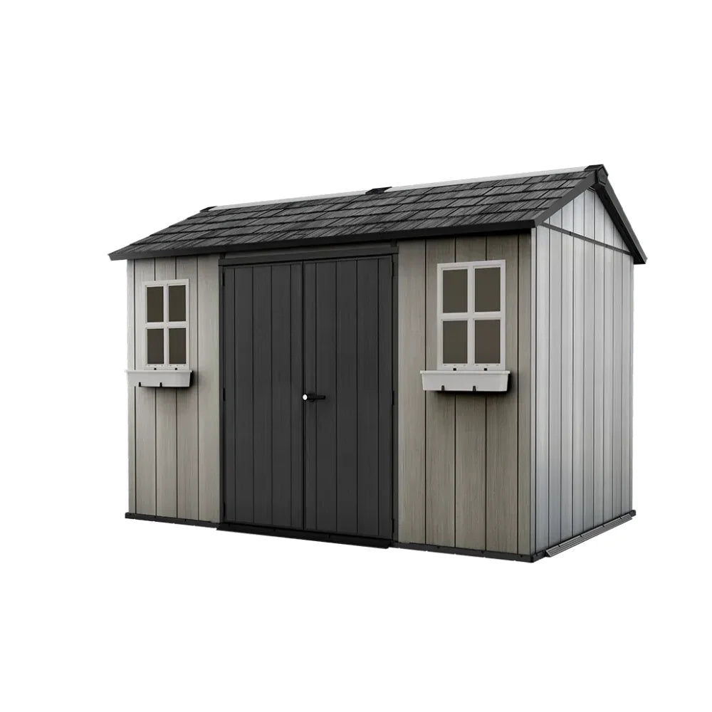 Keter Oakland 11×7.5 ft Grey Resin Outdoor Storage Shed