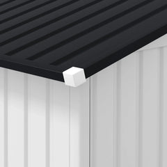 Outsunny Outdoor Storage Shed White 11’×13′ Galvanized Steel