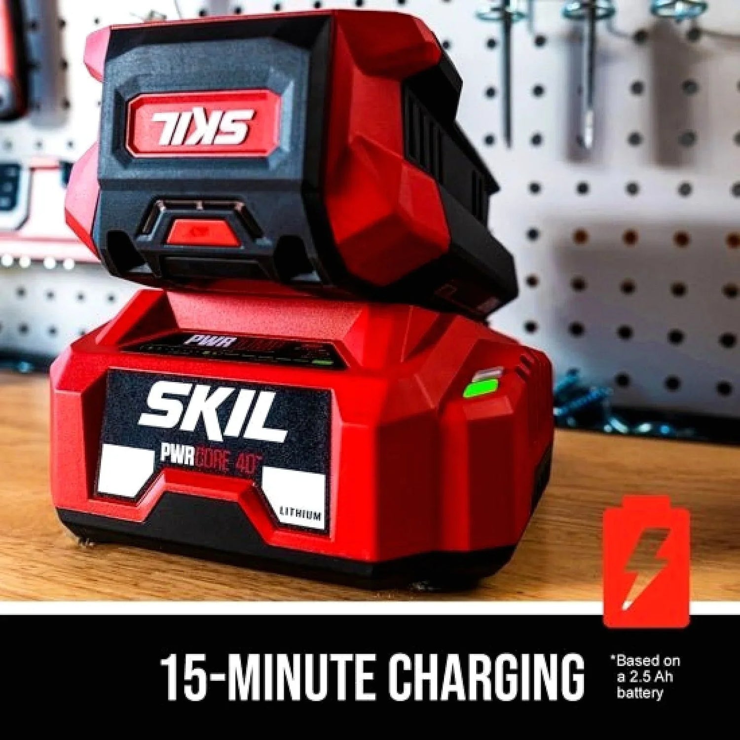 Skil PWR CORE 40-volt, 20-in Self-Propelled Battery Walk Mower with (1) 6 Ah Battery Included | SM4910C-11