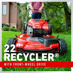 Toro 22″ SmartStow Recycler Self-Propelled Gas Lawn Mower 21445