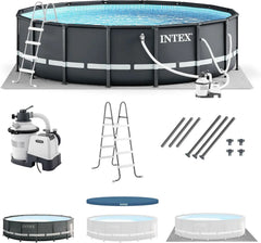 Intex Ultra XTR 14 ft. Round 42 in. Deep Soft Sided Above Ground Swimming Pools