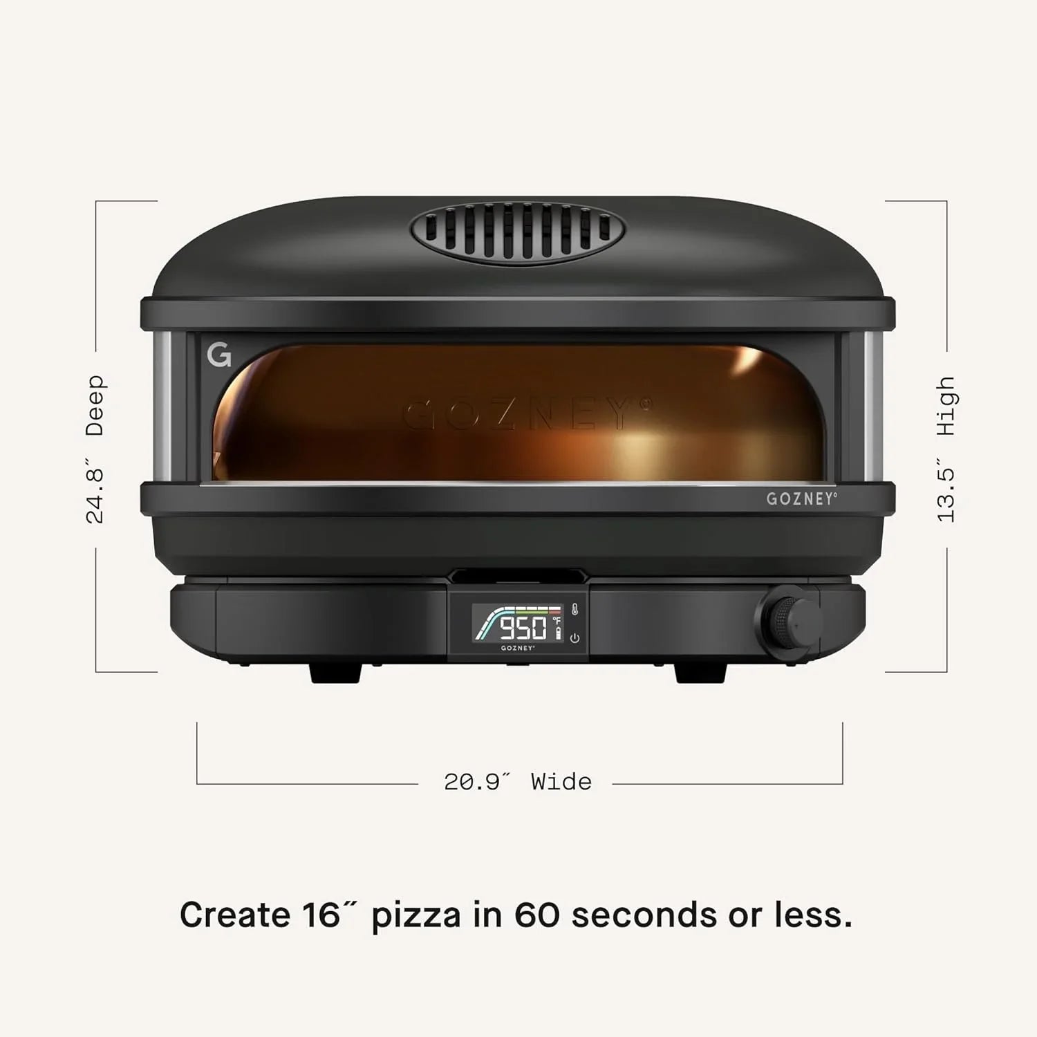 Gozney Arc XL Pizza Oven,Off Black, Gas Burner, Precision Temperature Controls