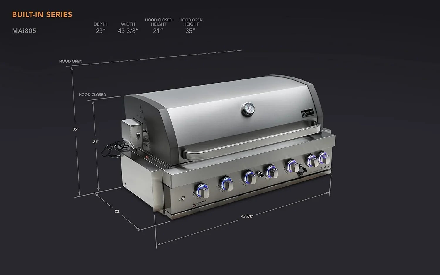 Mont Alpi 805 Built-In Gas Grills