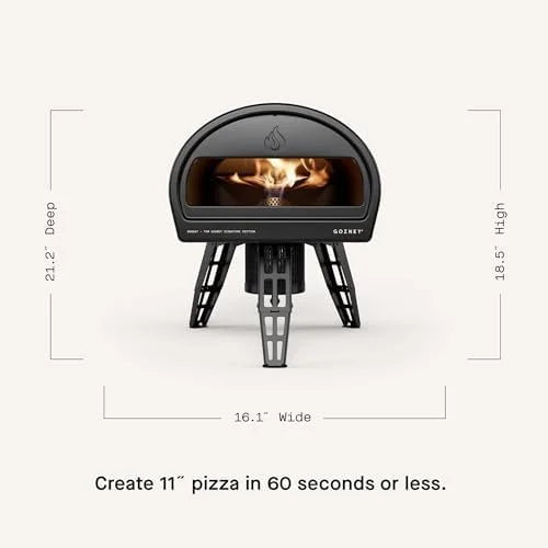 Gozney Roccbox Outdoor Pizza Ovens, Black, Portable, Gas & Wood Fired, Restaurant-Grades