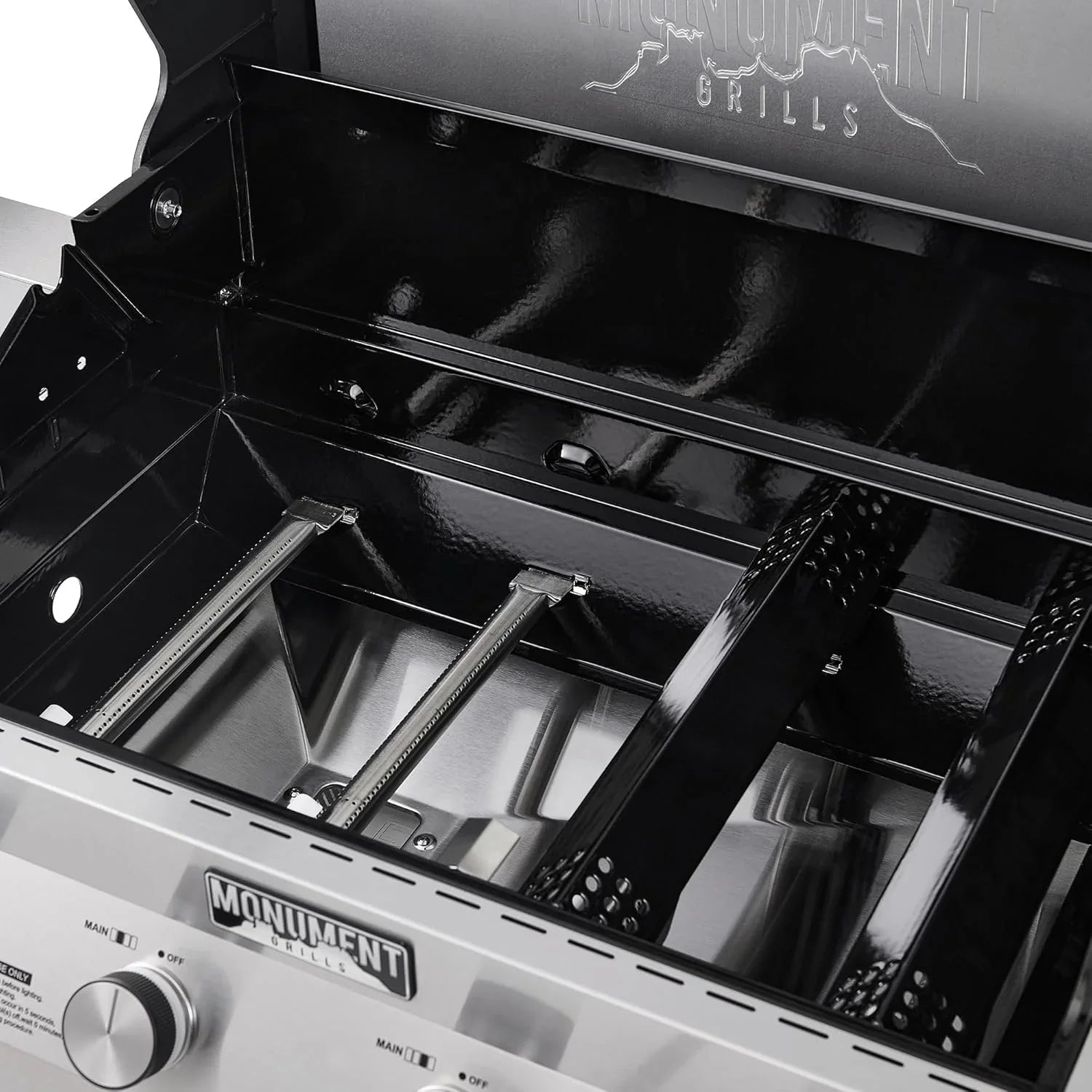 Monument Grills Eminence 405 |Tech Stainless Propane Gas Grills Eminence 405 & Cast Iron Cooking Plate