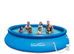 Summer Waves 15ft x 36in Quick Set Inflatable Outdoor Above Grounds